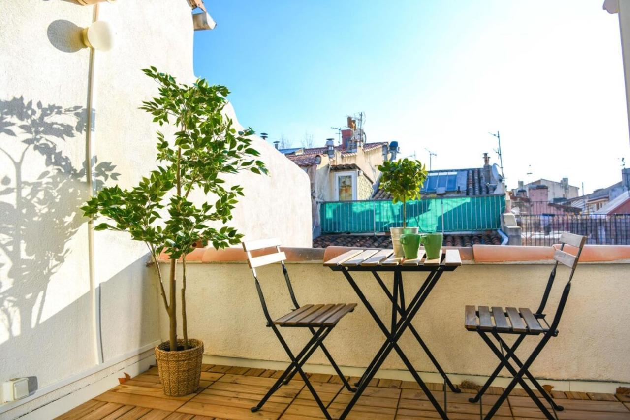 דירות Le Duplex - Terrasse Au Coeur De Marseille Panier מראה חיצוני תמונה